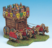 Fahrende Festung mit Bogenschützen